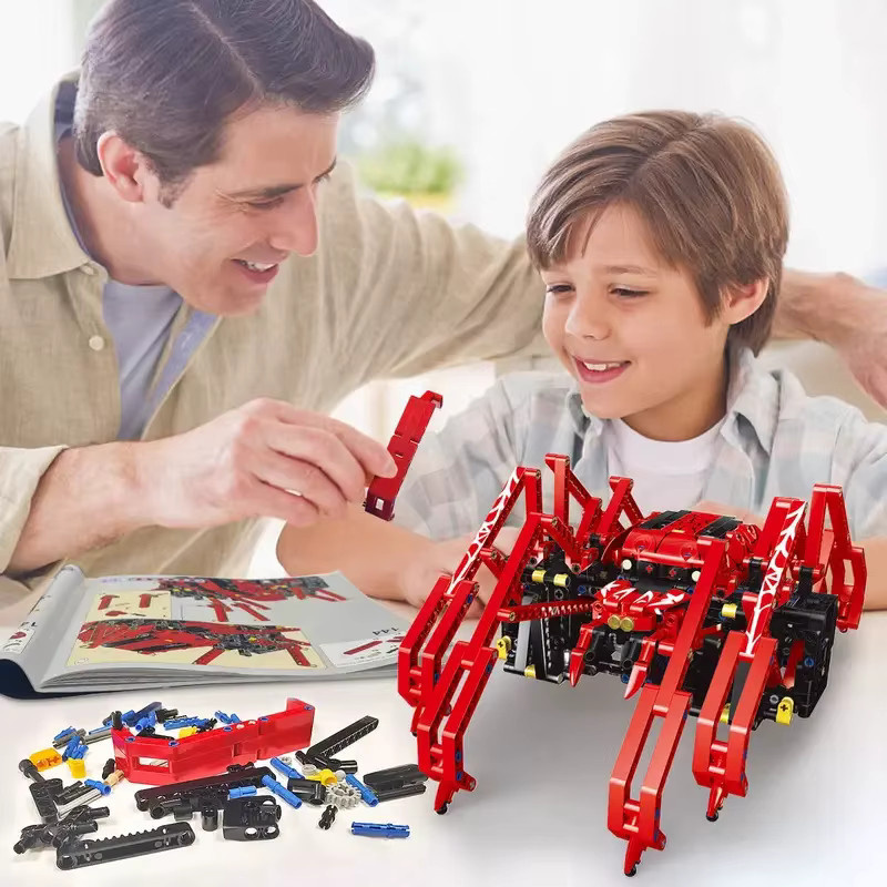 XMWL Technische RC Insekt Roboter Bausteine, Rote Spinne, 818 Teile - Bild 2