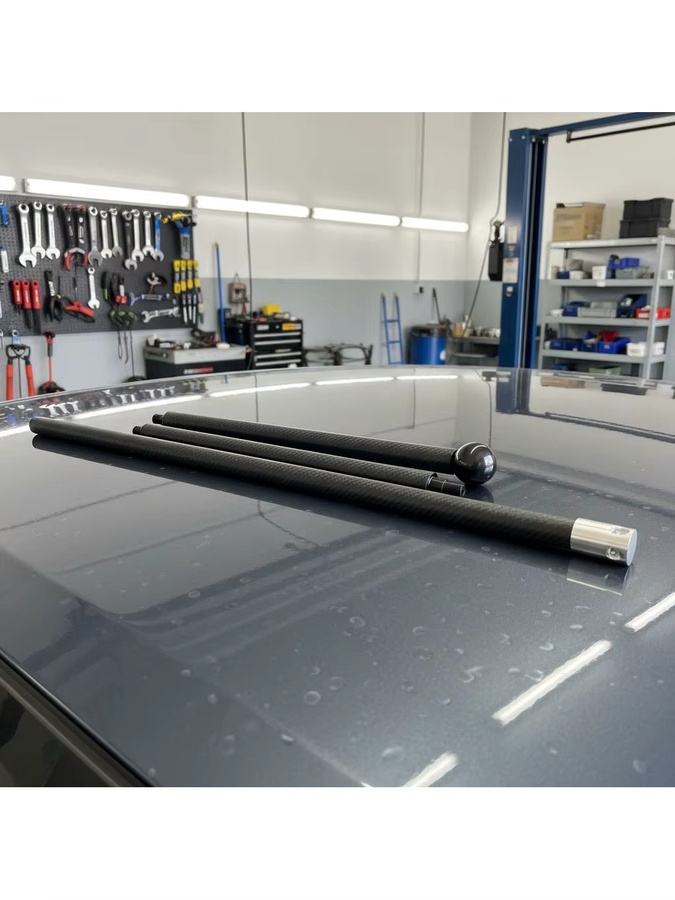 Professioneller Hail Rod Ausbeulstab aus Kohlefaser für die lackschadenfreie Dellenreparatur (PDR), Schwarz, Länge: 2 m - Bild 4