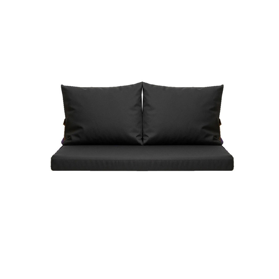 Setgarden Mix Bench Kissen Set für 2-Sitzer Bänke, Bankauflage und Rückenkissen in Anthrazit, B/T/H: 120 x 50 x 56 cm - Bild 2