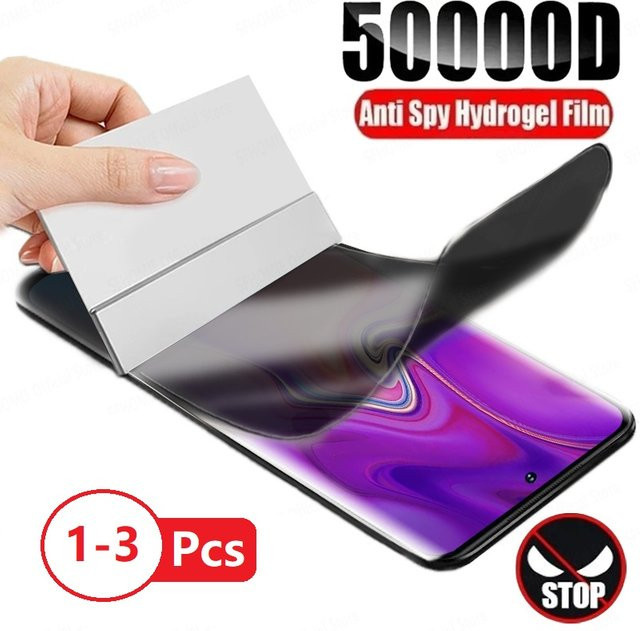 Anti Spy Privatsphäre Hydrogel Screen Protector für Samsung A20 A30 A30S A40S A50 A50 2019 A50S M10S M21 transparent - Bild 1