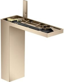 Hansgrohe Axor MyEdition Waschtisch-Einhebelmischer in Gold mit Push-Open-Abfluss - Bild 1