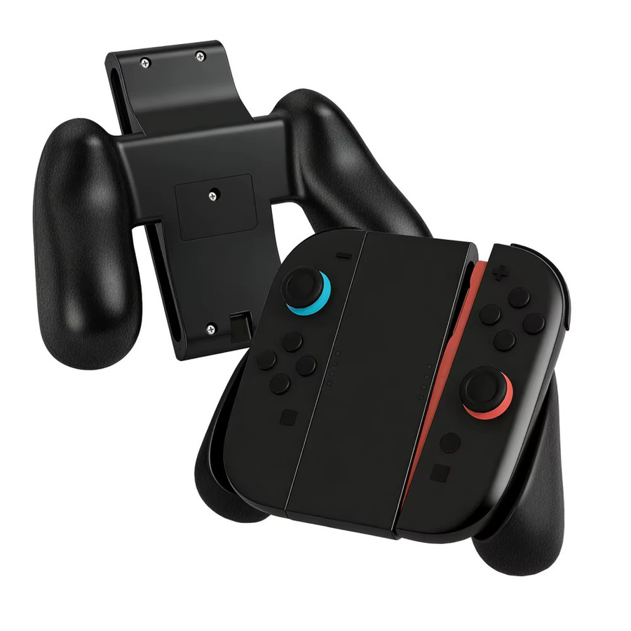 Nintendo Switch 2 Joy-Con Ladehalterung und tragbarer Controller-Griff in Schwarz und Blau - Bild 1