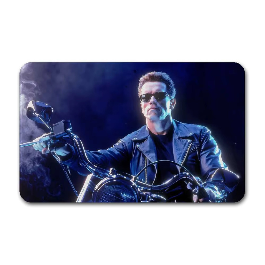 Rutschfeste Küchenmatte mit Sci-Fi-Film The Terminator Motiv in Blau von Potdemiel - Bild 7