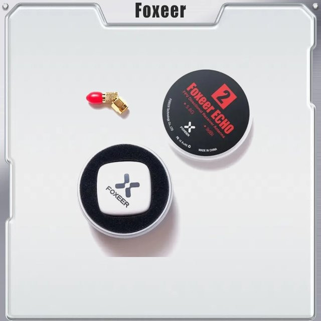 Foxeer Echo 2 Patch 5.8G Antenne 8dBi 5.8GHz RHCP LHCP SMA Mini FPV Antenne für FPV-Brillen in Weiß - Bild 1