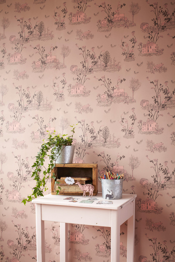 Sian Zeng Tapete Woodlands in Brown/Pink - Bild 1
