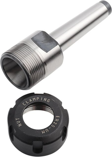 CosyHome ER25 MT2 M10 Kegel Spannzangenhalter Planfräsdorn Adapter für CNC Fräswerkzeuge in Silber - Bild 1