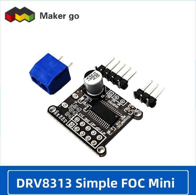 QSZNTEC DRV8313 Entwicklungsboard Mini-FOC-Steuerung V1.0 in Schwarz - Bild 1