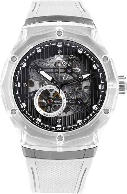 Louis XVI Herrenuhr Automatik, Edelstahl, 45 mm, Schwarz, 5 ATM - Bild 1