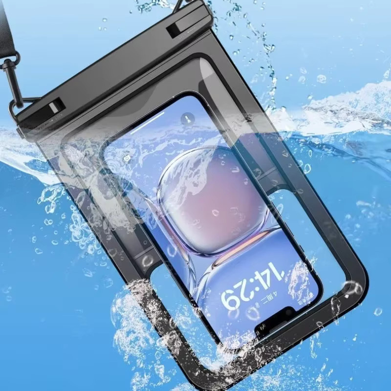 Wasserdichte Handytasche von HAISSKY in Schwarz für iPhone und Samsung Outdoor und Schwimmen - Bild 3