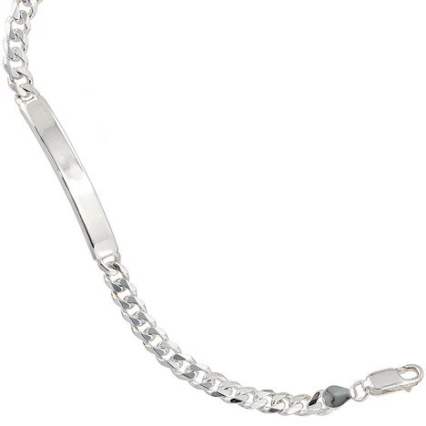 Colfem Armband 925 Sterling Silber, Schildband, 21 cm, Unisex - Bild 1