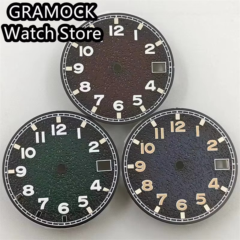 Gramock Zifferblatt, 29 mm, schwarz, Unisex - Bild 1