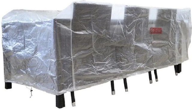 Jet-Line Abdeckplane für Gartenmöbel transparent B/T/H: 320 x 130 x 80 cm - Bild 1