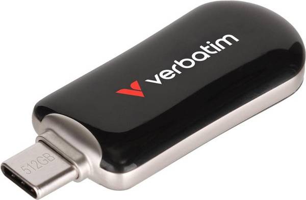 Verbatim USB-Stick 512 GB mit USB-C Anschluss in Schwarz