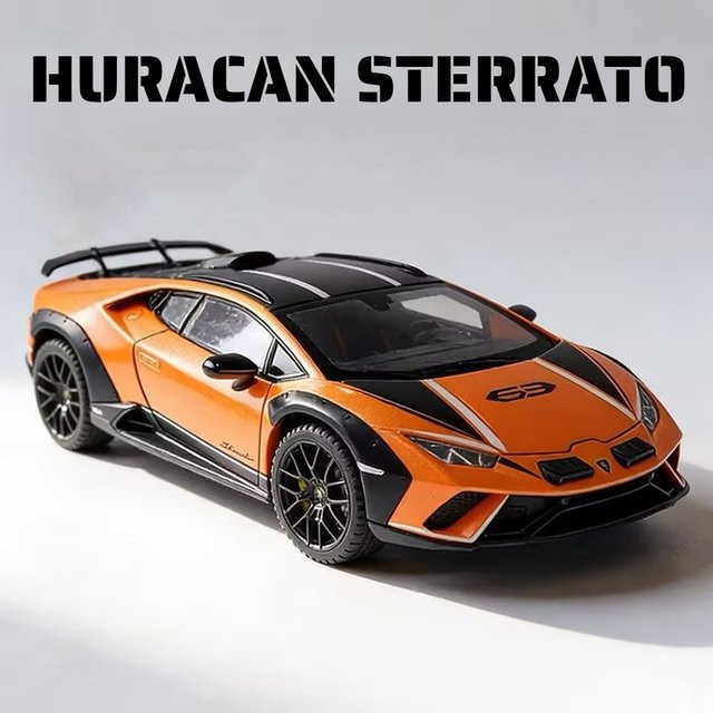 RMZ city Huracan Sterrato Revuelto Automodell, Maßstab 1:24, lila - Bild 1