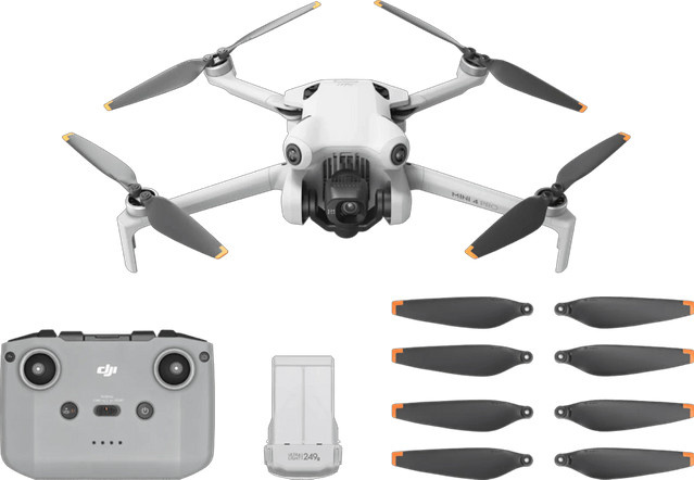 DJI Mini 4 Pro Drohne mit RC Controller in Grau - Bild 1