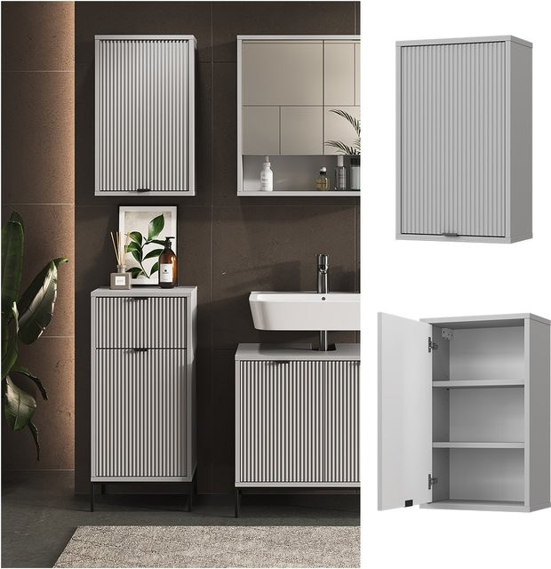 Vicco Hängeschrank Eliza für das Badezimmer, Grau, Breite: 40 cm, Höhe: 65 cm - Bild 1