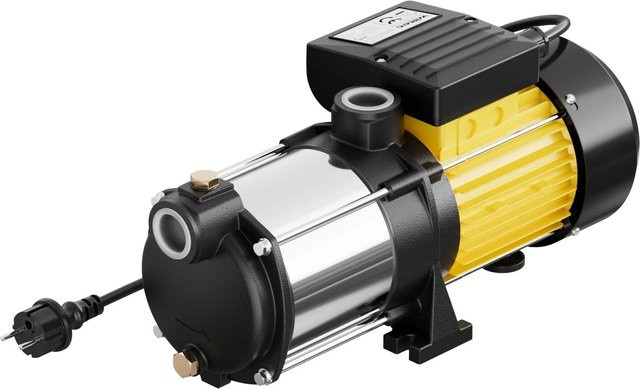 Wiltec Mehrstufige Kreiselpumpe als Hauswasserwerk und Jetpumpe mit 6000L/H und 550W - Bild 1