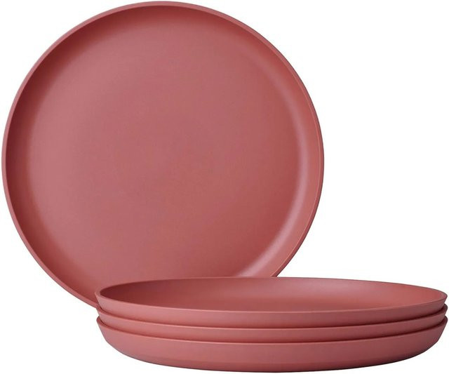 Mepal Silueta Frühstücksteller 4er Set Pink Durchmesser: 23 cm - Bild 1