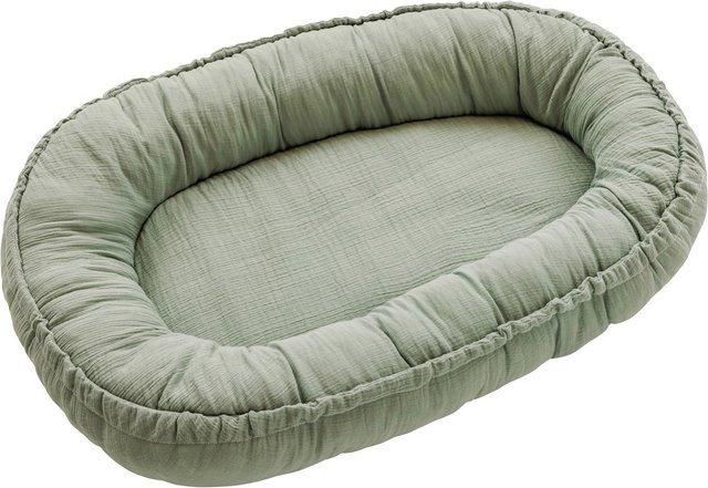 Bornino Home Kuschelnest Musselin für Babys, Grün, B/T/H: 82 x 55 cm - Bild 1