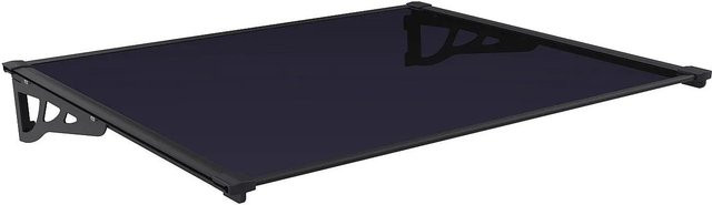 Türvordach Kepler in Schwarz, Breite: 150 cm - Bild 1