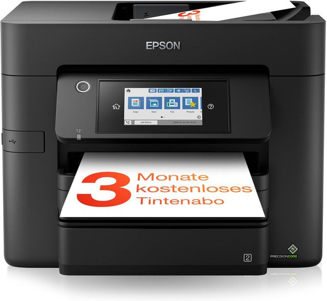 Epson WorkForce Pro WF-4830DTWF Tintenstrahl-Multifunktionsdrucker in Schwarz mit Drucken, Scannen und Kopieren sowie Wi-Fi und LAN - Bild 2