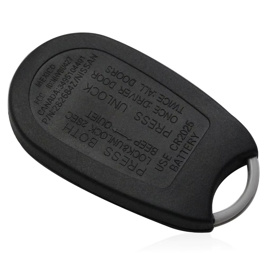 Jingyuqin 10er Set leere Autoschlüssel Shell Styling Cover für Nissan Sunny Remote Shell mit 3 oder 4 Tasten in Schwarz - Bild 3