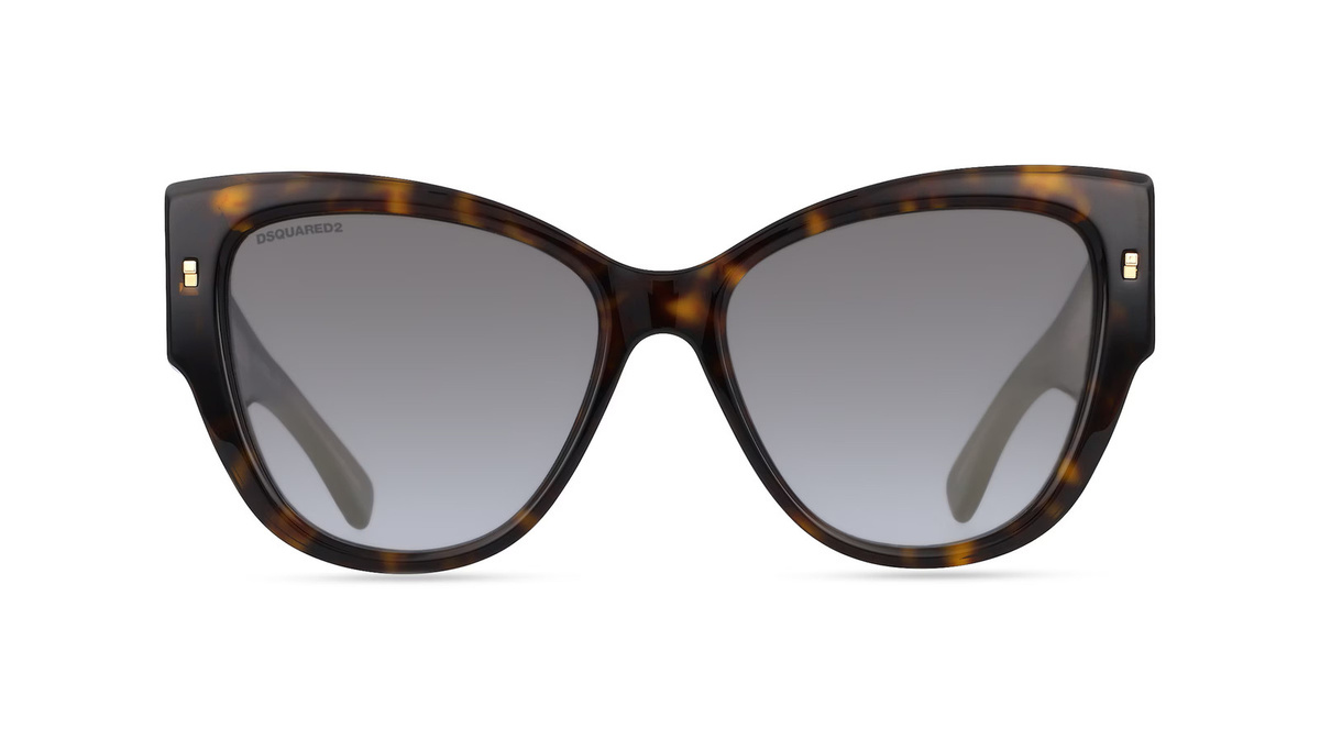 Dsquared2 D2 0016/S Sonnenbrille Butterfly, Vollrand, Acetat, Damen, braun, grau - Bild 1