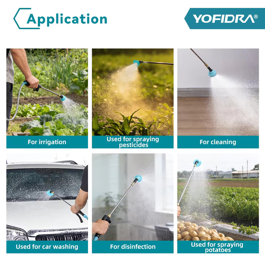 YOFIDRA Elektrischer Akku-Rucksacksprüher für Makita LXT, Kabelloses Sprühgerät mit 20 l Kapazität für Garten und Rasen - Bild 3