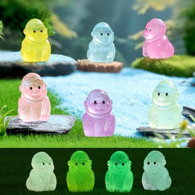 Yiran toy Mini-Gorillas Schimpansen Affen Tierfiguren 10-teiliges Set - Bild 1
