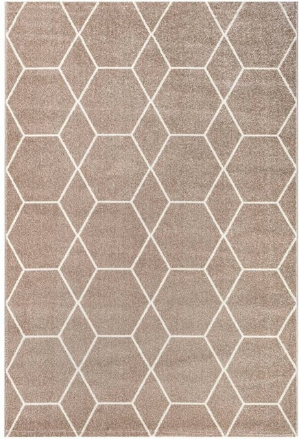 Sanat Teppich Trellis in Beige mit modernem Design, Breite: 160 cm, Länge: 230 cm - Bild 1