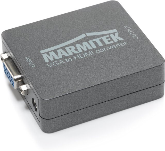 Marmitek Connect VH51 VGA Adapter mit HDMI und USB-C in Grau - Bild 1