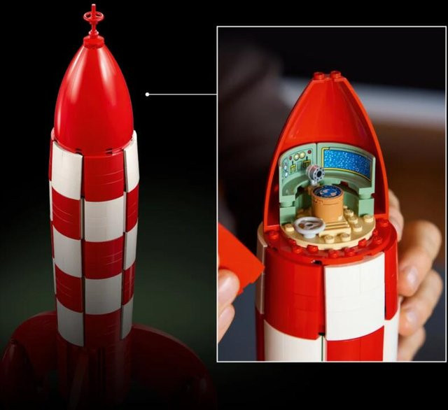 Hot Toys Mondlandungsplatz-Bausteine, Weltraum-Erkundungsszenenmodell, Ziegelspielzeug - Bild 1