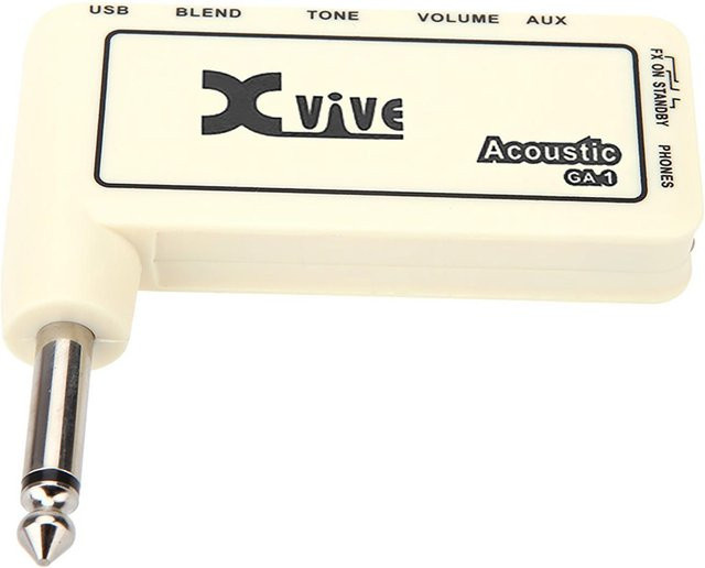Musysh Mini-Kopfhörerverstärker für E-Gitarre, wiederaufladbar, White - Bild 1