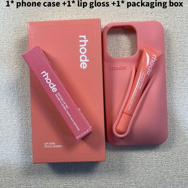 Rhode Silikon Handyhülle für iPhone 14 Plus mit Stoßfestigkeit in Peach Pink - Bild 1