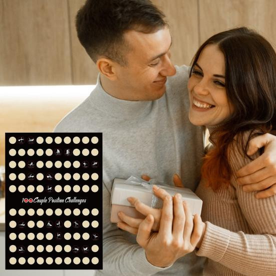 Exquiste life Poster mit 100 Positionsherausforderungen für Paare, Rubbelkarte für Erwachsene in Mehrfarbig - Bild 4