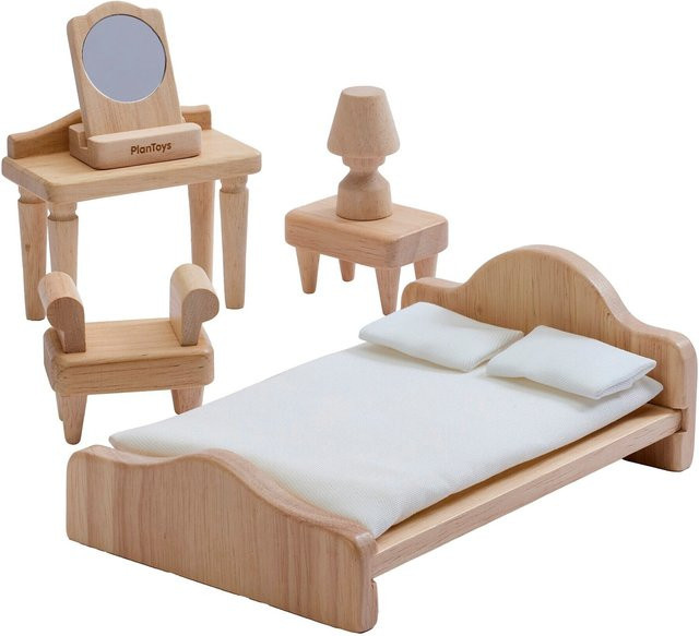 Plantoys Viktorianisches Schlafzimmer-Set, Holz, ab 3 Jahre - Bild 1