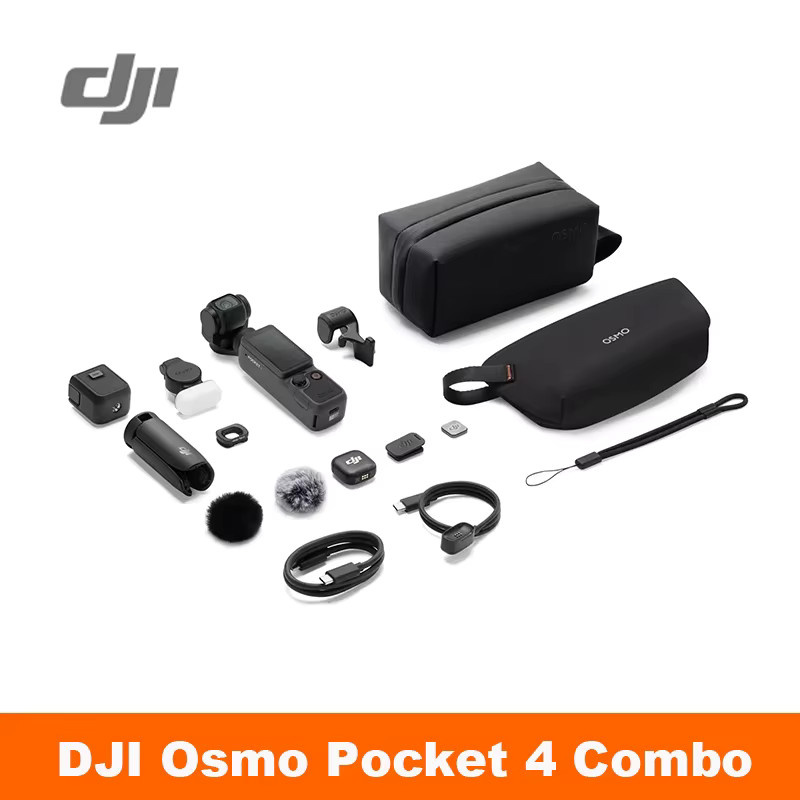 DJI Osmo Pocket 4 Action Camera mit 1 Zoll CMOS Sensor, 14-Stop Dynamikbereich und 10-Bit D-Log in Schwarz - Bild 6