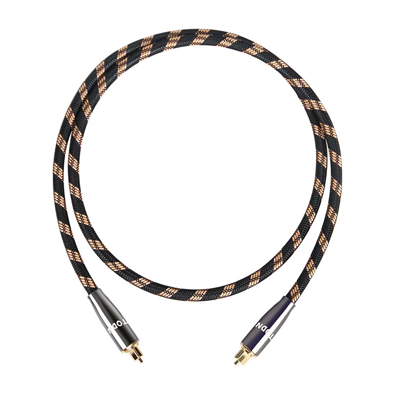TODN Digitales optisches Toslink-Audiokabel in Schwarz für HiFi, Video, DVD und TV mit DTS Dolby 5.1 7.1 Unterstützung - Bild 1
