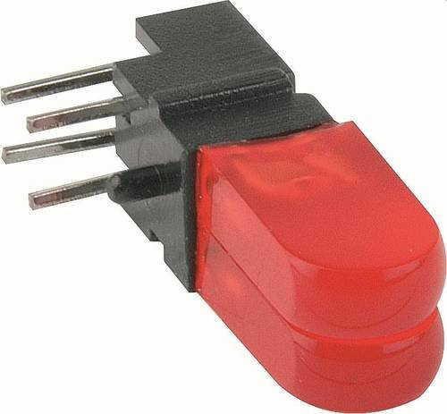 Mentor Mehrfach LED-Anzeige 1802.2232 LED-Baustein Rot 2.5 x 5mm 80 mcd 20mA 2V S=2-Fach RM=2,54 mm - Bild 1