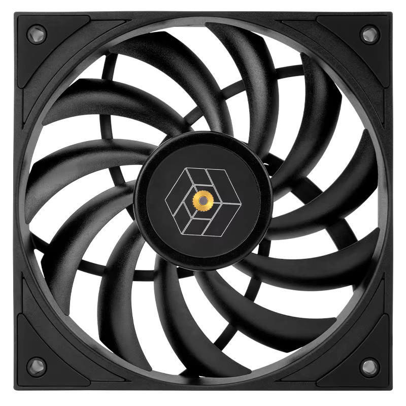 Thermalright TL-H12015 Gehäuselüfter für Computer mit S-FDB V2-Lager in Schwarz-Weiß, B/T/H: 12 x 12 x 1,5 cm - Bild 2