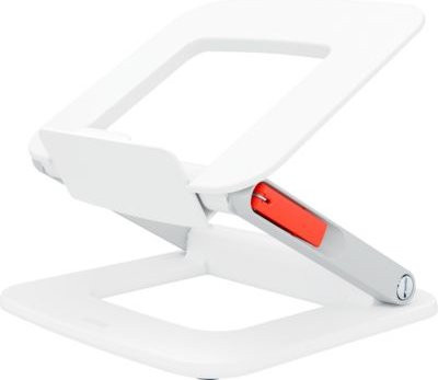 Leitz Ergo Laptopständer für 13-15 Zoll Notebooks und Macbooks, ergonomisch, höhen- und winkelverstellbar, zusammenklappbar, weiß - Bild 1
