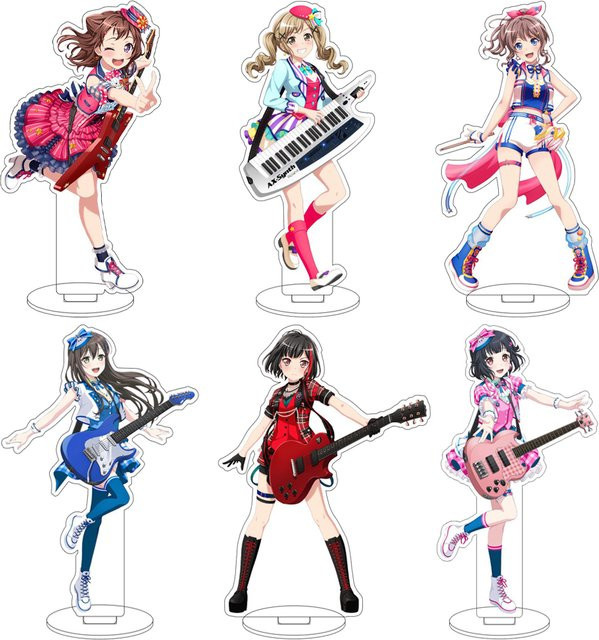 Bandai BanG Dream Acrylfigur Ständer, 16cm, Bunt / Mehrfarbig - Bild 1