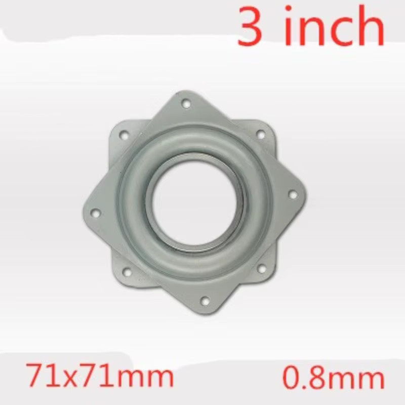 3 Zoll Drehteller Basis in Silber für Plattenspieler und Display-Hardware, 360 Grad drehbar - Bild 4