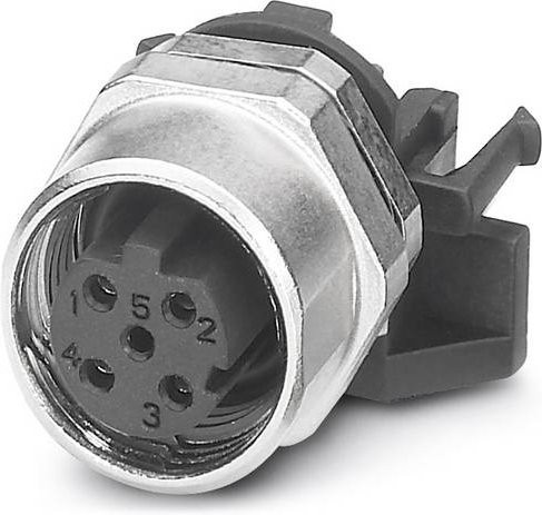 Phoenix Contact 1542619 Sensor-Aktor-Einbausteckverbinder M12 Buchse, 4-polig, silber, 10 Stück - Bild 1