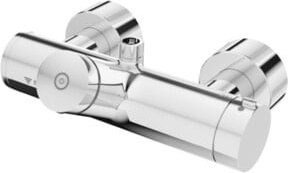 Schell Vitus VD-SC-T Thermostat-Mischbatterie für Duschen, Chrom, Selbstschließend mit Safety-Stop, Aufputzmontage - Bild 1