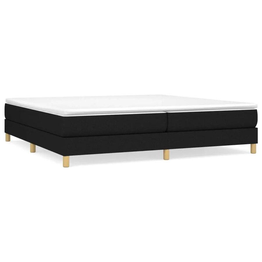 vidaXL Boxspringbett in Schwarz mit Stoffbezug, B/T/H: 200 x 200 x 203 cm - Bild 2