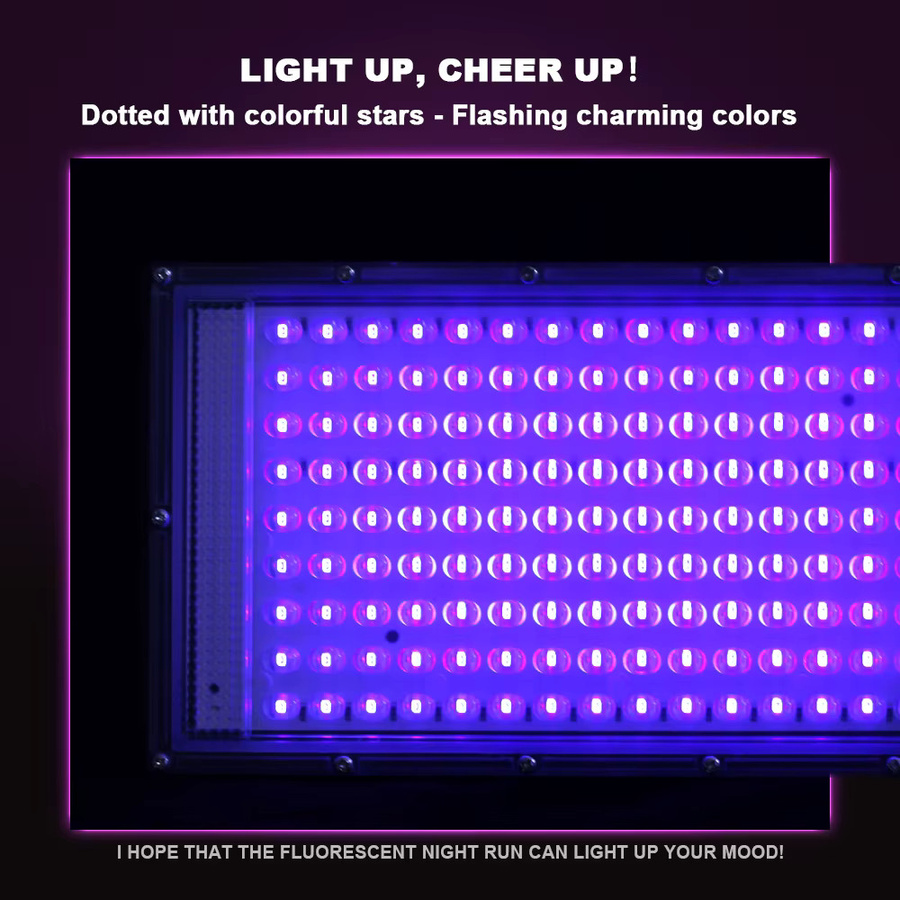 YNL LED UV Flutlicht Schwarzlicht in Schwarz mit 395nm und 400nm für Party und Disco, wasserdicht mit USB-Anschluss - Bild 5