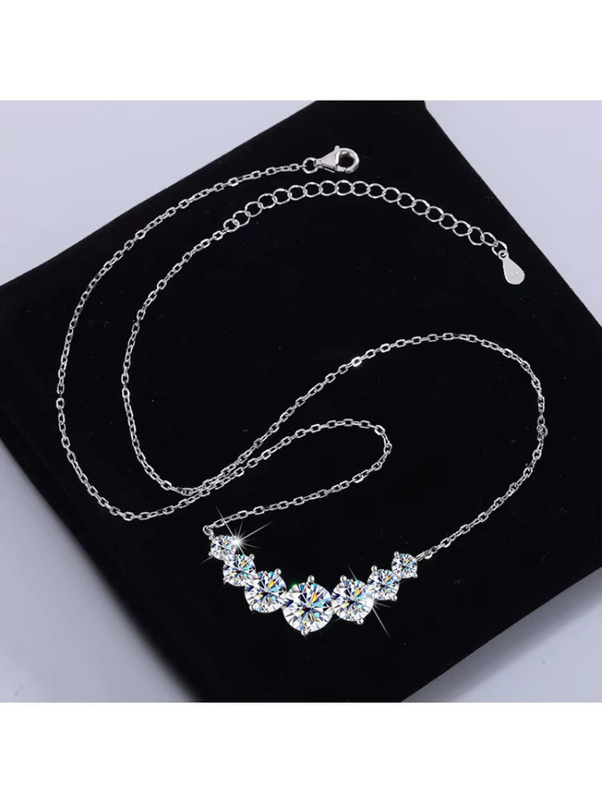 SAY Halsketten-Anhänger 925 Silber, Moissanit, Zirkonia, Damen - Bild 6