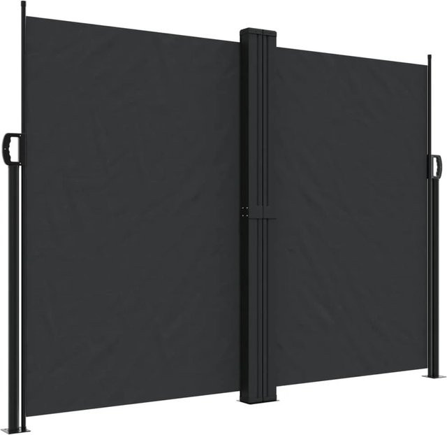 Furnicato Seitenmarke ausziehbar Schwarz Höhe: 180 cm, Breite: 1200 cm - Bild 1