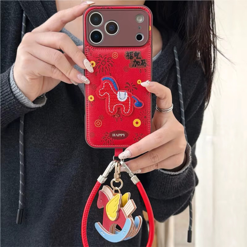 Handyhülle mit niedlichem Cartoon-Pony-Design für Huawei Pura P70, P80 Pro Plus, Mate 60 Pro Plus, Mate 70 Pro Plus und Mate 80 Pro Max in Rot und Mehrfarbig - Bild 3